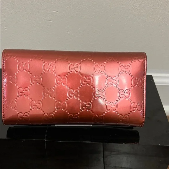 GUCCI Guccissima Interlocking G Lovely Heart Long Wallet 251861 - Picture 4 of 9